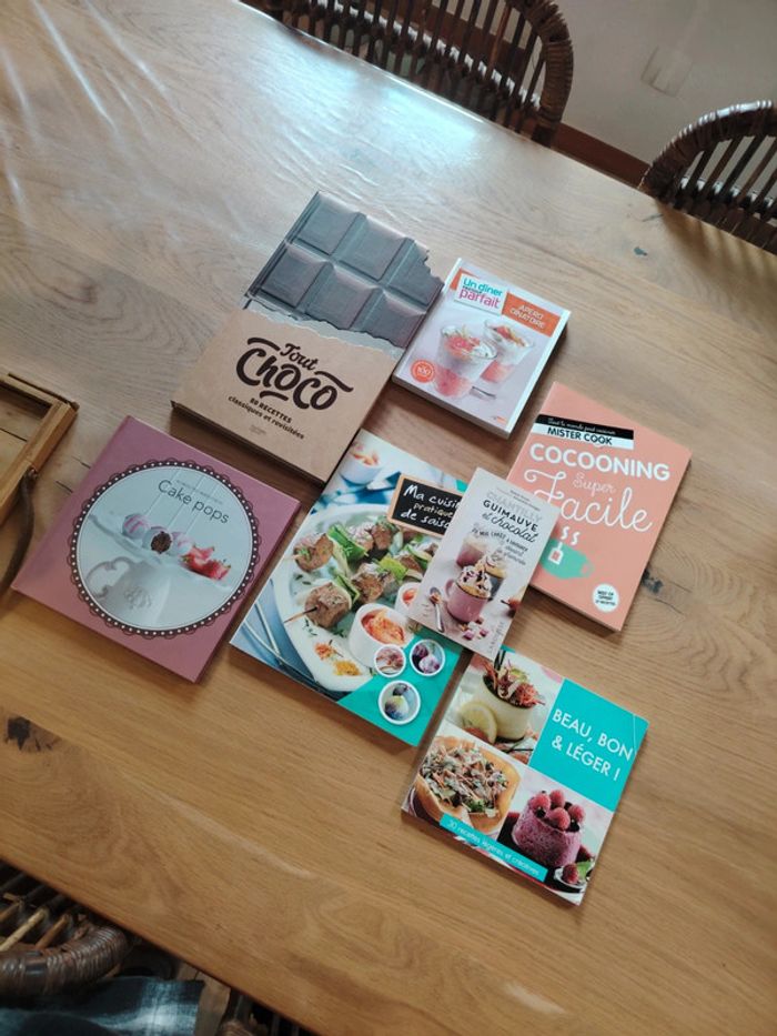 Lot 7 livres de recettes