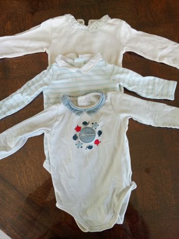 Lot de 3 bodies 6m - 68cm