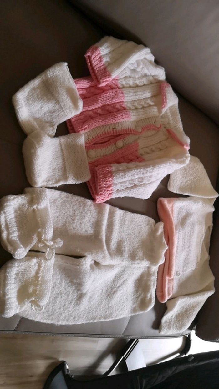 Ensemble 5 pièces laine acrylique