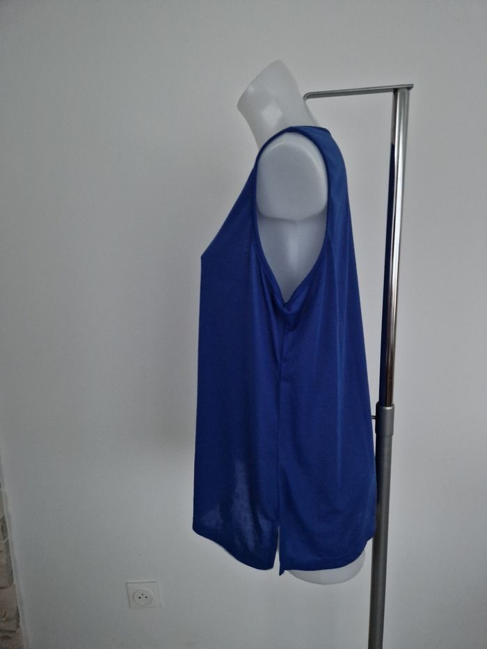 Débardeur bleu à motif noeuds - photo numéro 4