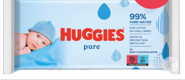 20  paquets de lingettes Huggies Pure - photo numéro 2