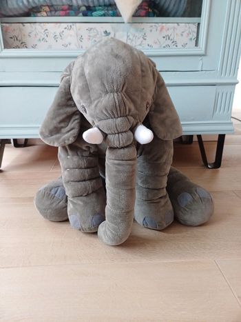 Peluche éléphant géant photo naissance