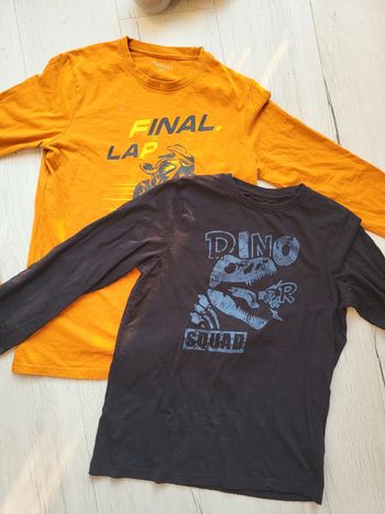 Lot de 2 tee shirts 14 ans manches longues garçon in extenso neufs