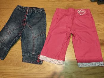 Lot 2 pantalons filles