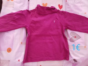 Tee-shirt Bordeaux avec col 6mois