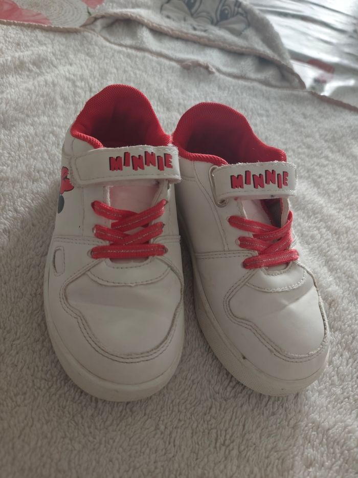 Baskets Minnie Mouse Disney blanches T29 ❤️