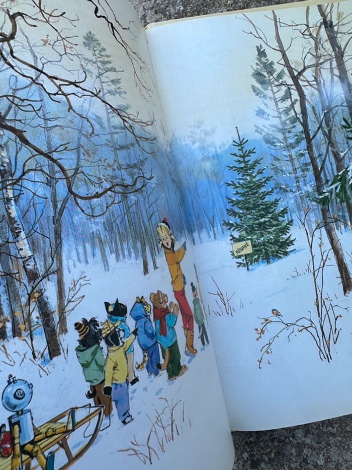 Beau livre traditionnel vintage bd Caroline fête le Noël - photo numéro 3
