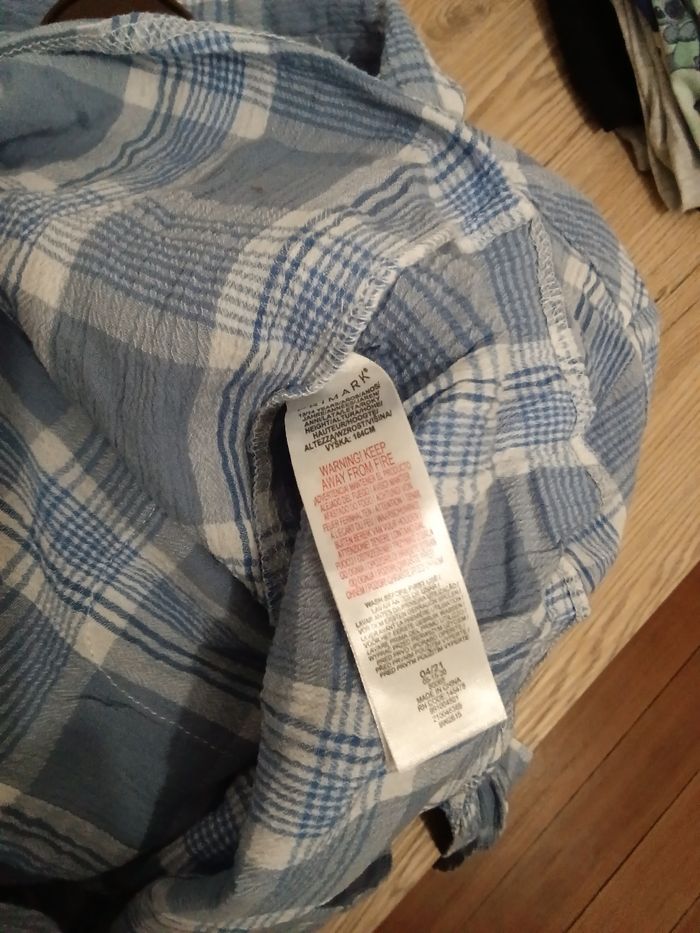 Chemise Primark bleu et blanc - photo numéro 4