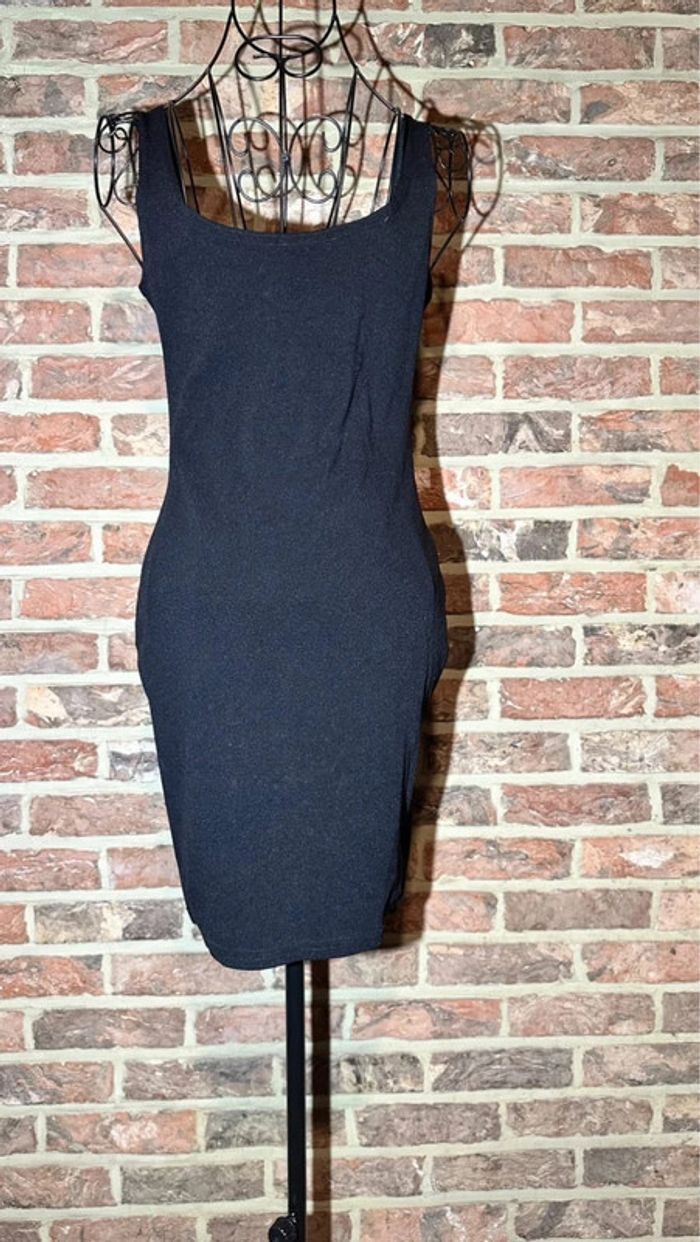 Robe moulante noire jus d’orange taille unique - photo numéro 9