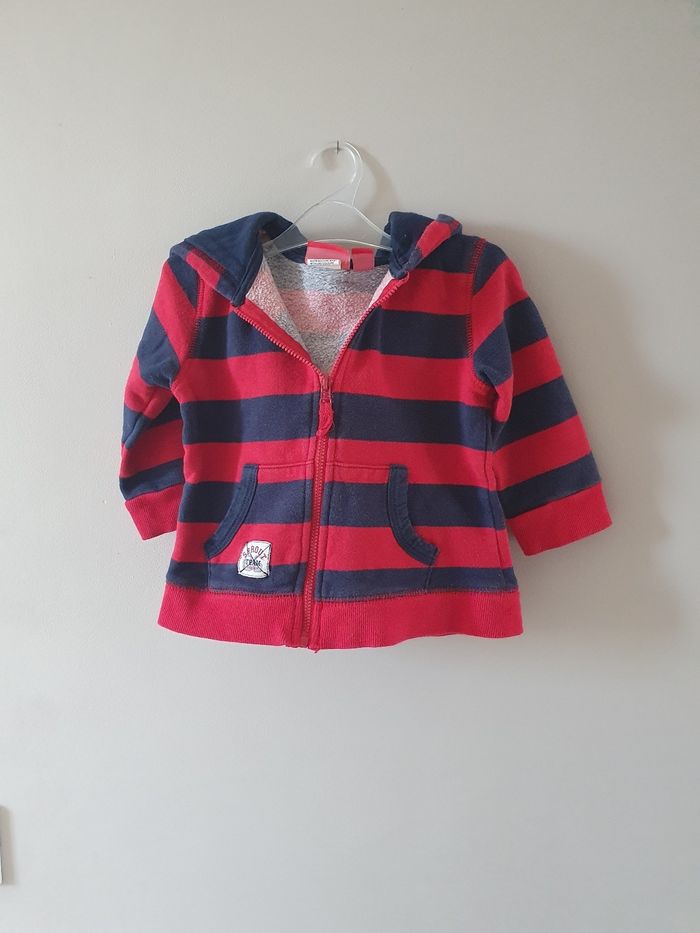 Sweat à capuche zippé 12 18 mois sprout