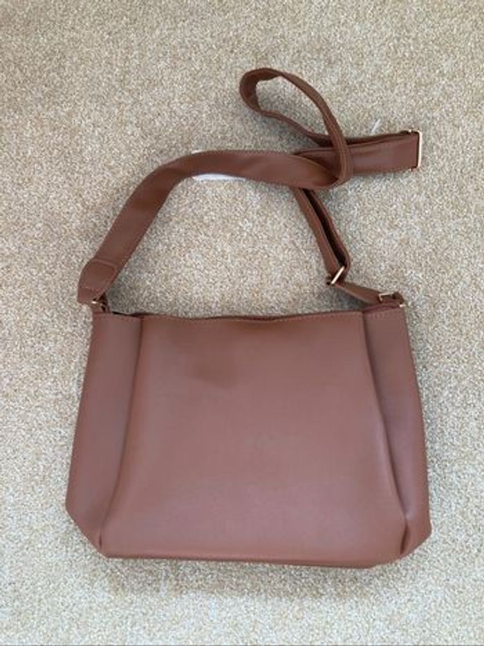 Sac bandoulière damart camel - photo numéro 4