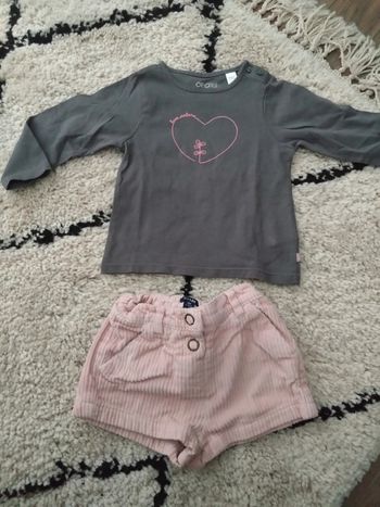 Ensemble bébé fille 18 mois