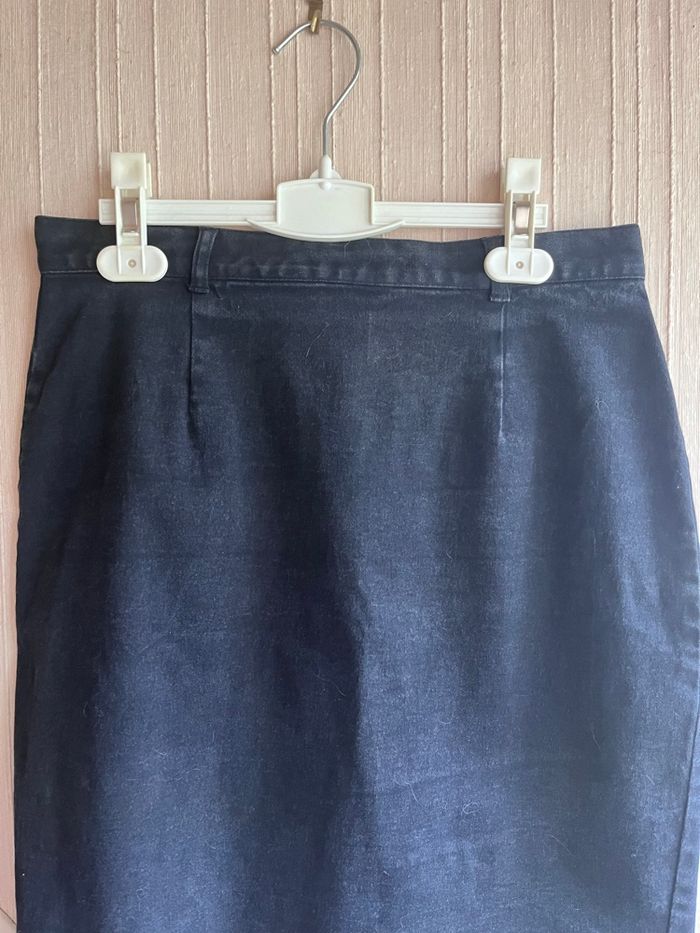 Jupe noire effet jean taille 36/38 - photo numéro 3