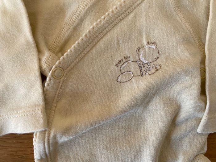 Body bébé crème Taille Naissance - photo numéro 5