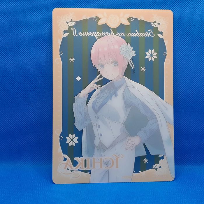 carte plastique (shitajiki) Nakano Tchika- The Quintessential Quintuplets - photo numéro 2