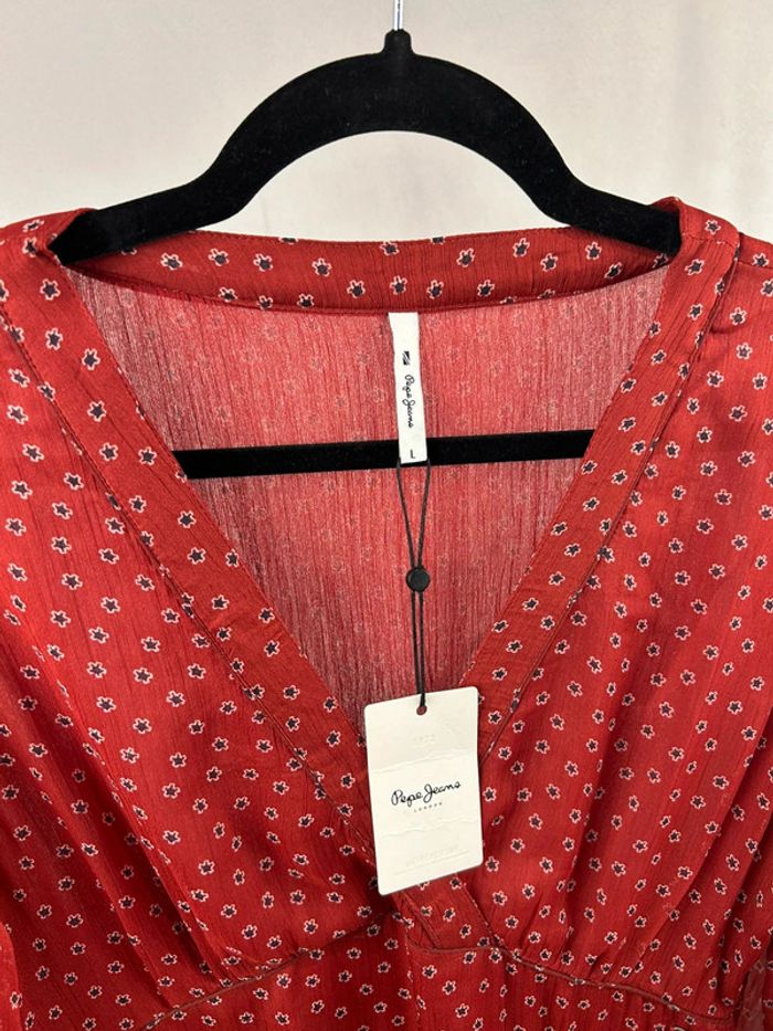 Robe longue Rouge Pepe Jeans L / 40 neuve - photo numéro 2