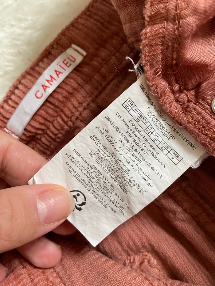 Pantalon vieux rose - Camaïeu - photo numéro 5