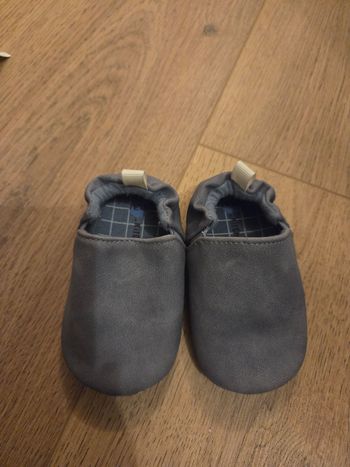 Chaussons bébé Kitchoun bleu – souples premiers pas