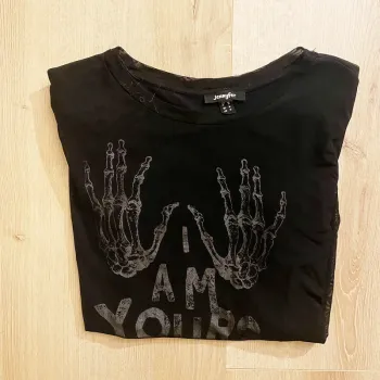 Jennyfer T-Shirt Halloween squelette I Am Yours Noir Ouija Style Femme Geekwear (Taille M)