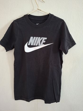 Tee shirt noir coton 8/10 ans