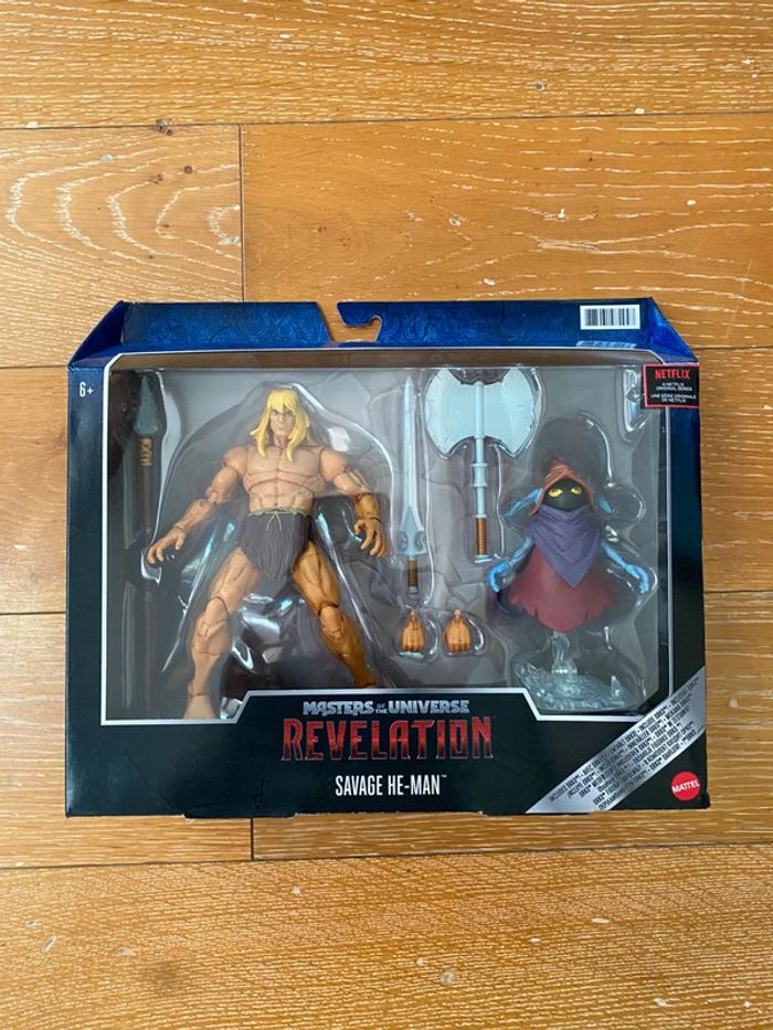 Figurine Masters of the universe MOTU revelation - Savage Heman + Orko - Mattel
