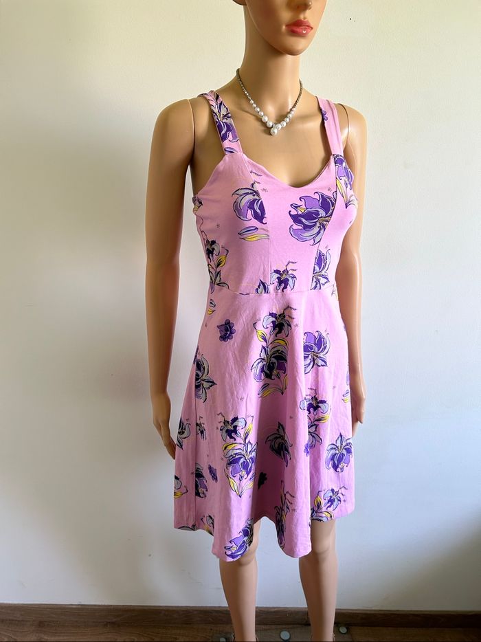 Robe rose neuve sans manches Pieces taille XS - photo numéro 2