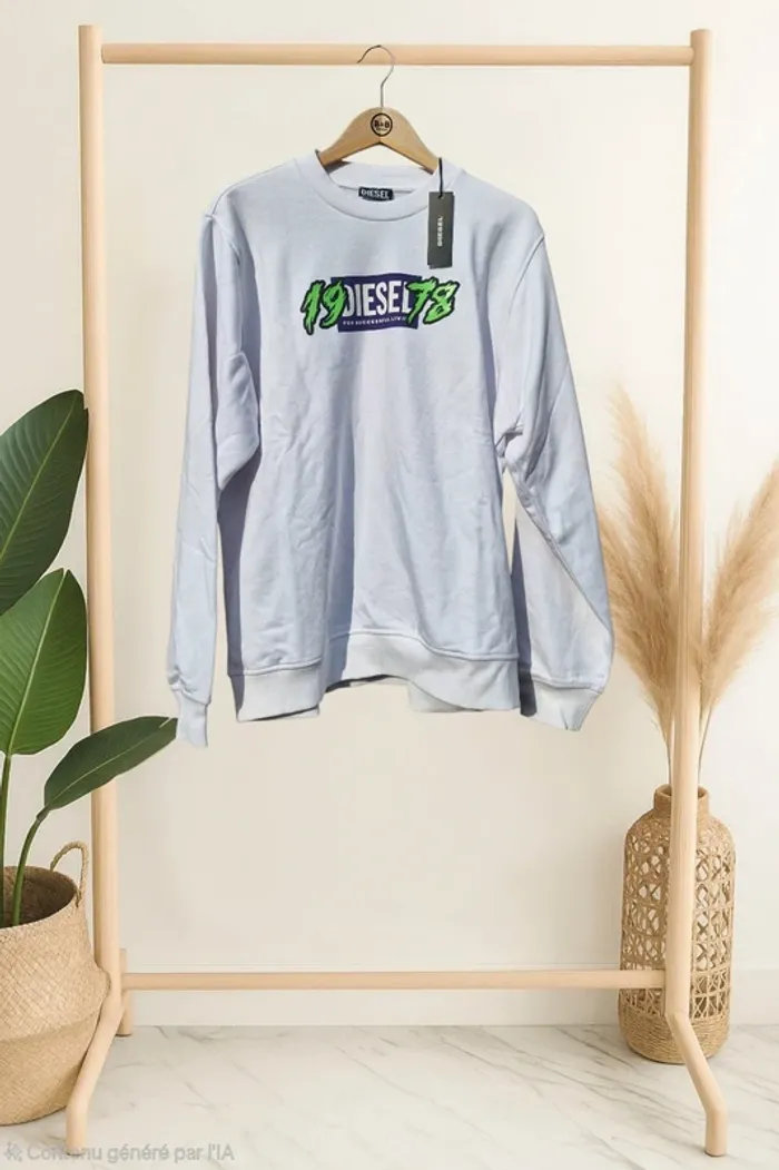 Sweat blanc mixte • Diesel