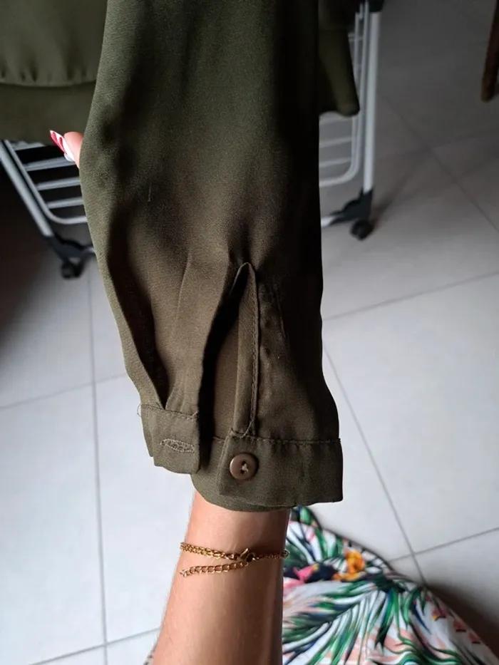 Blouse kaki ML taille M - photo numéro 6