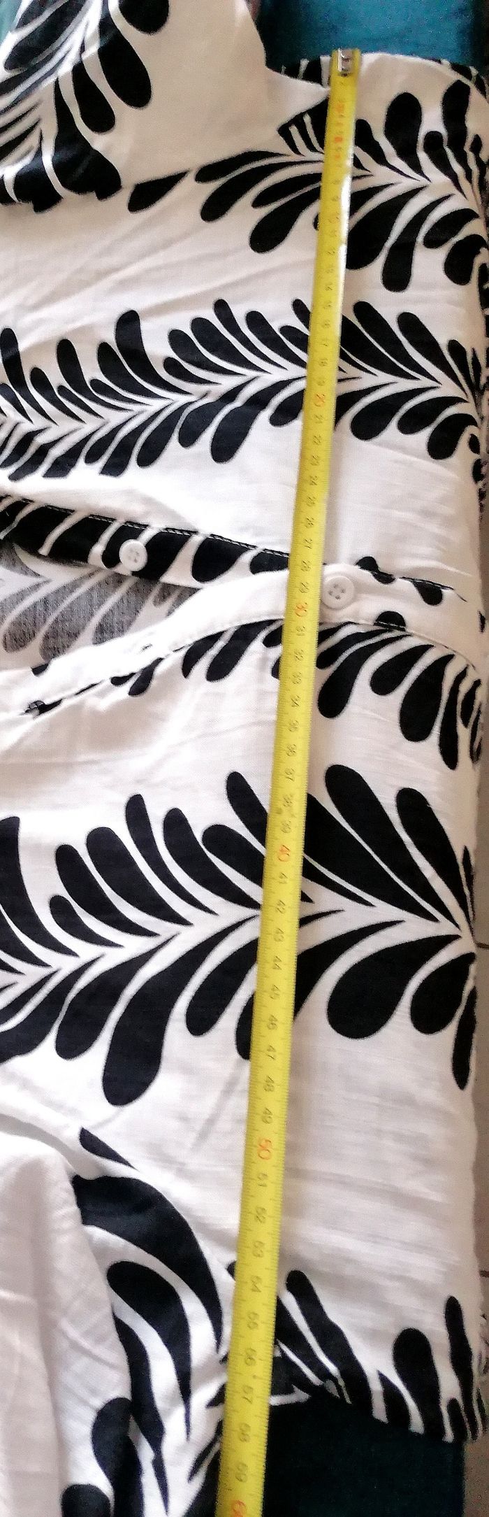 Robe été longue légère coton motifs noir et blanc. Neuve. - photo numéro 6