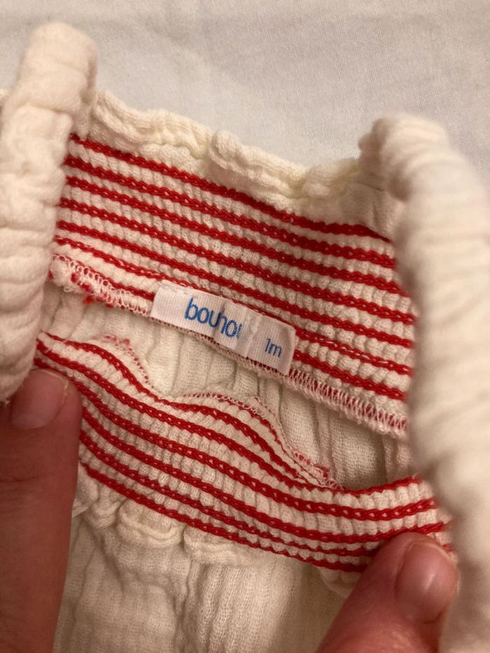 Petite tenue barboteuse bretelle - photo numéro 2