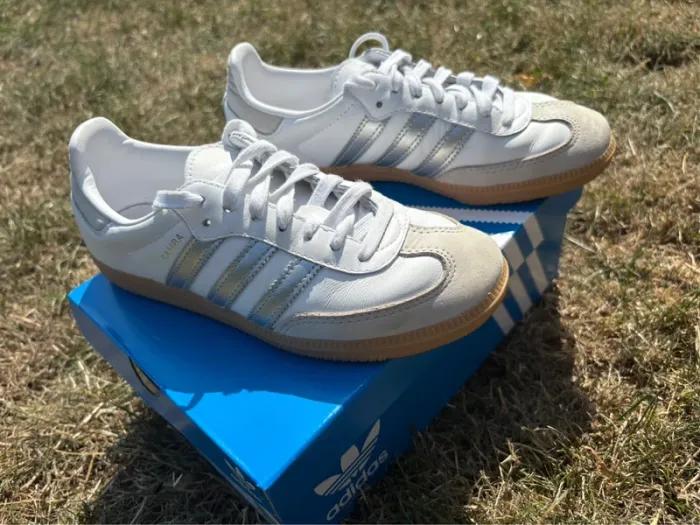 Adidas samba blanche et argent grise 37 1/3 - photo numéro 2
