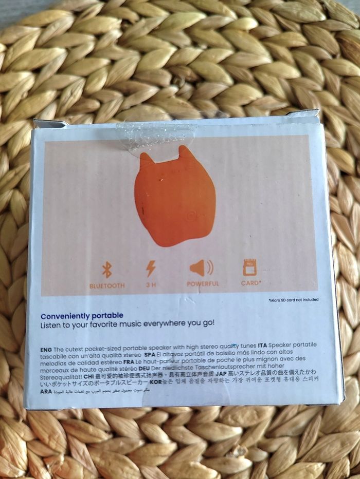 Enceinte Bluetooth Qushini neuve – orange – Neuve - photo numéro 4