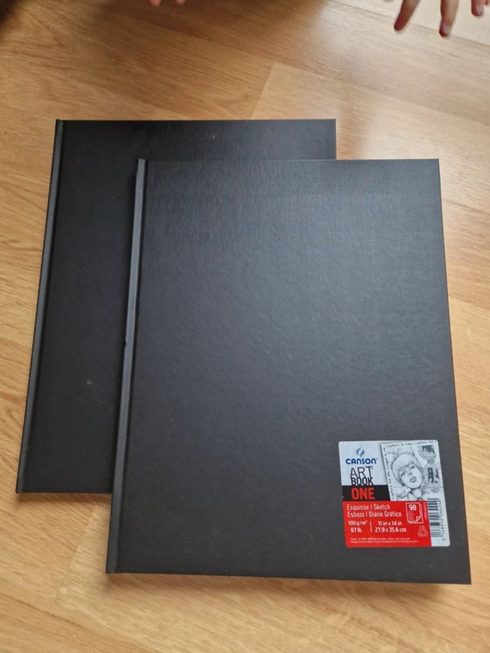 Lot de 2 cahiers d'esquisse