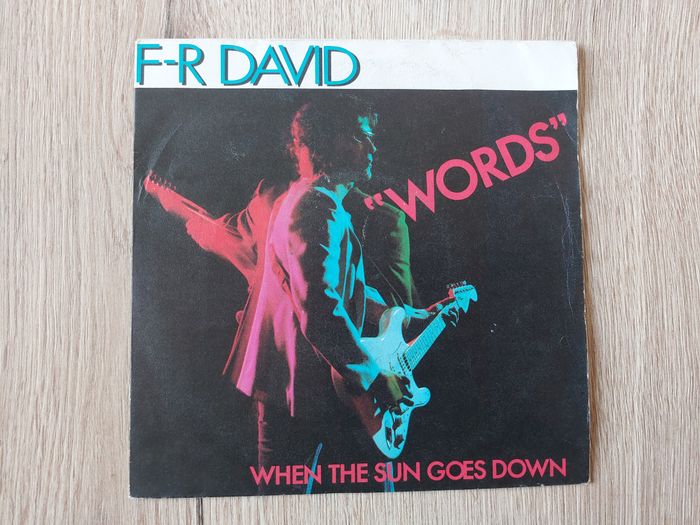 Disque vinyle 45 tours FR David Words