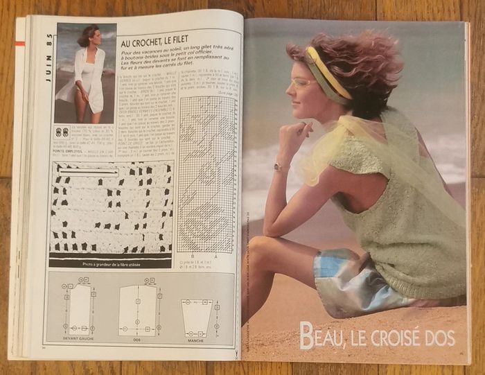 Ancien magazine modes et travaux années 80 vintage - photo numéro 13