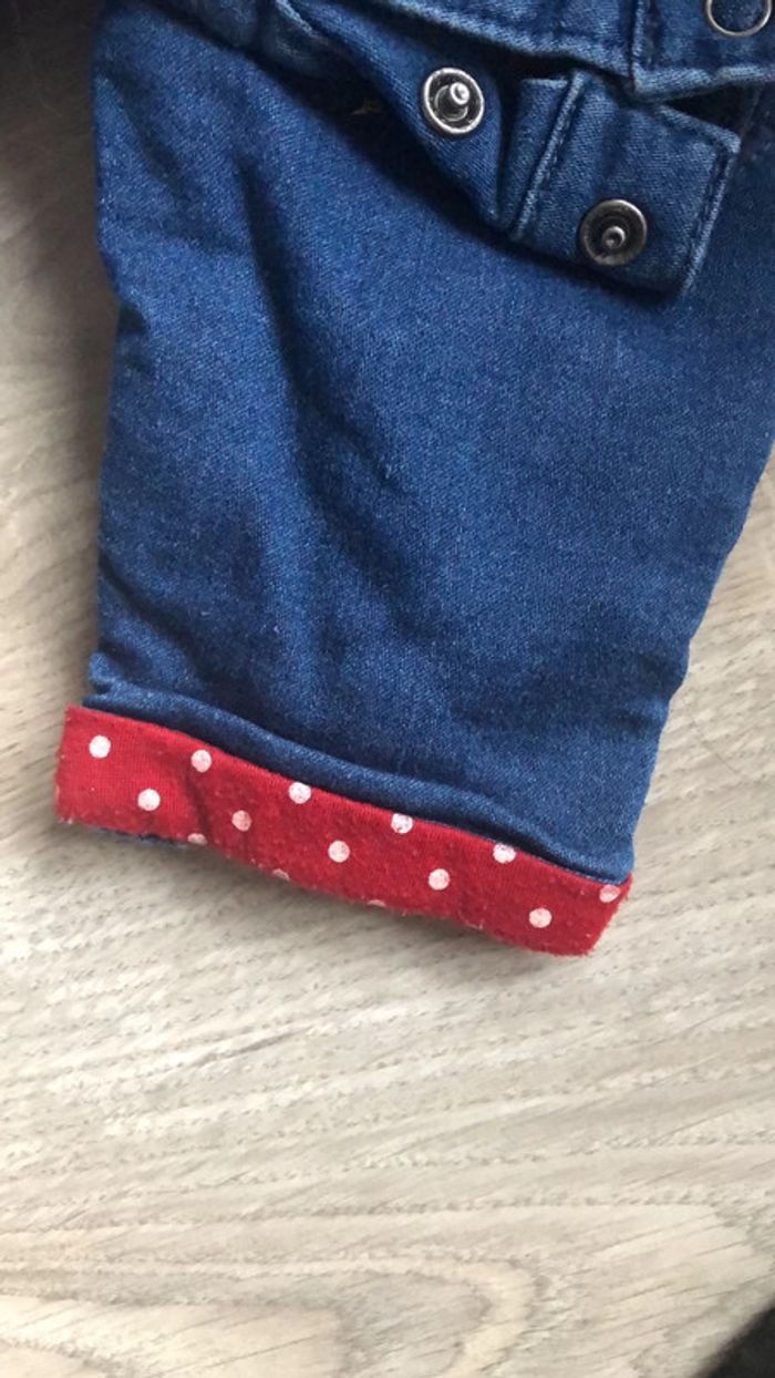 Ensemble salopette t-shirt minnie disney 9/12 mois - photo numéro 5