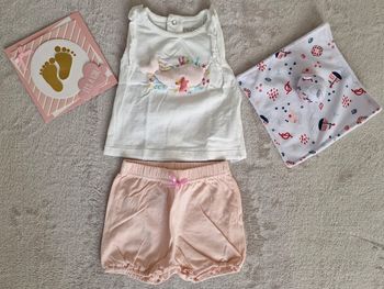 Pyjashort léger blame & rose In Extenso 6M (neuf)