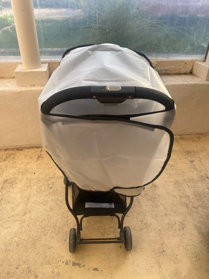 protège pluie pour poussette universelle transparente en plastique neuve - n60j - photo numéro 3