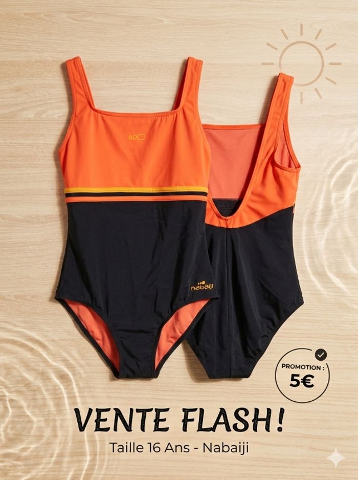 Maillot de bain nabaiji 1 pièce taille 16 ans - photo numéro 2