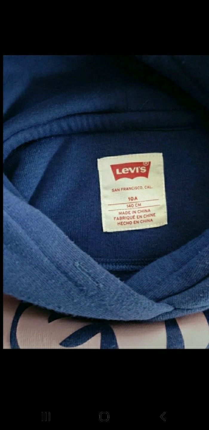 Sweat capuche fille levis 10 ans - photo numéro 4