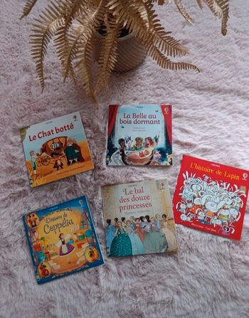 Lot de 5 livres neufs. Chat beauté. Belle au bois dormant,etc