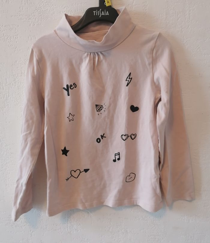 tee-shirt col montant 6 ans