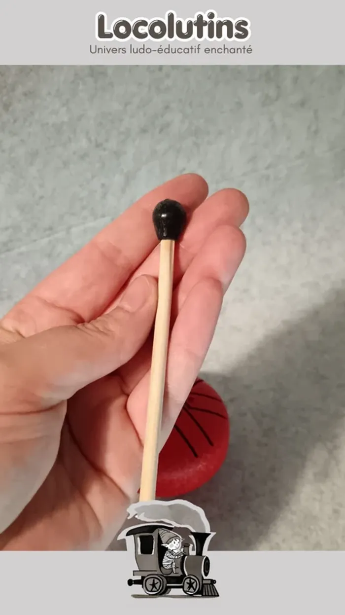 🚂 Tambour à langues ▪ 7,5 cm 6 notes rouge - photo numéro 3