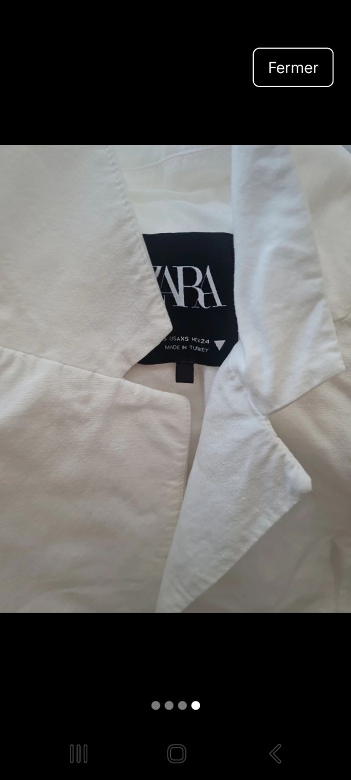 Zara xs boléro blanc