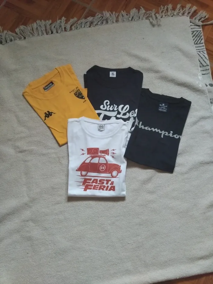 Lot 4 tee shirts t11 12 ans - photo numéro 4
