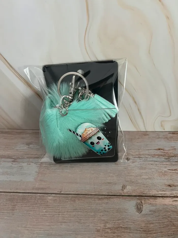 Porte clef bubble tea vert - photo numéro 4