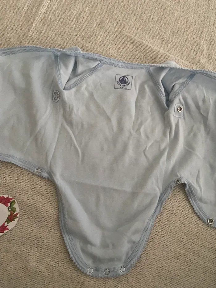 Body croisé cache cœur manches longues petit bateau - photo numéro 2