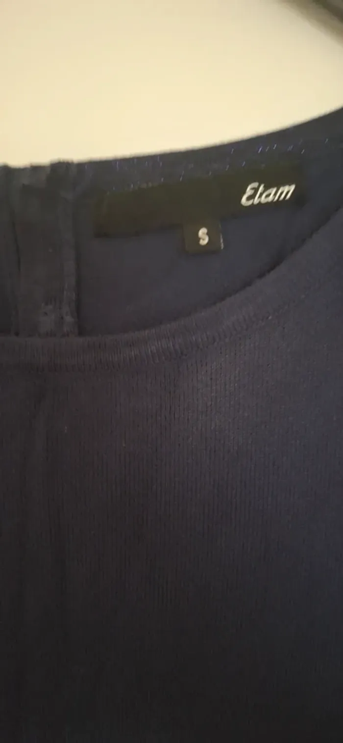 🌊 Haut Elam - Bleu Marine (Taille S) - photo numéro 2