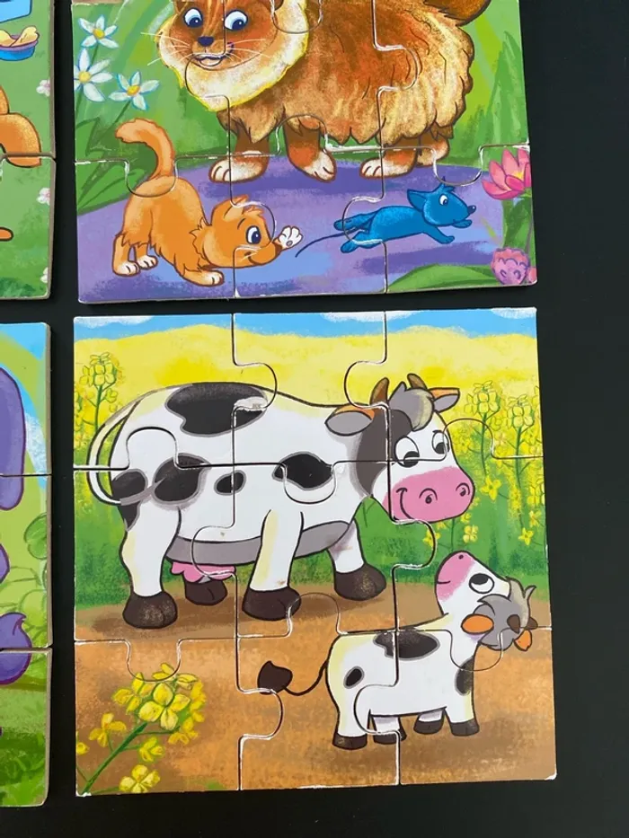 4 puzzles en bois 9 pièces - photo numéro 4