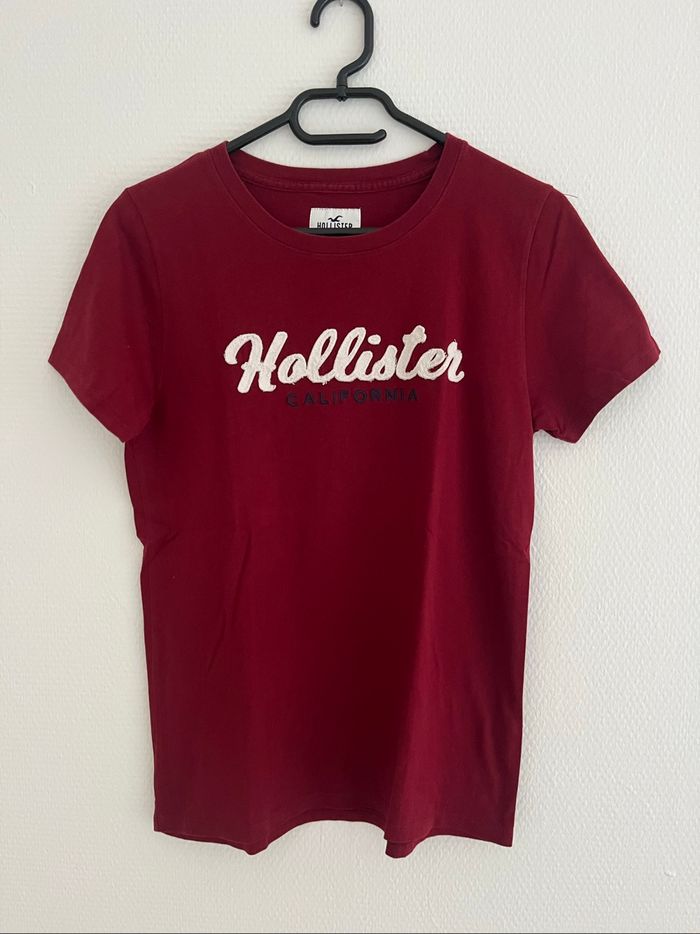 Tee shirt Hollister bordeaux taille M